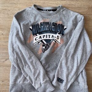 adidas Washington Capitals Gray Crewneck with vintage logo